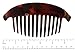 Parcelona French Alice Large Set of 2 Tortoise Sell Brown 13 Teeth Interlocking Side Hair Comb Combs