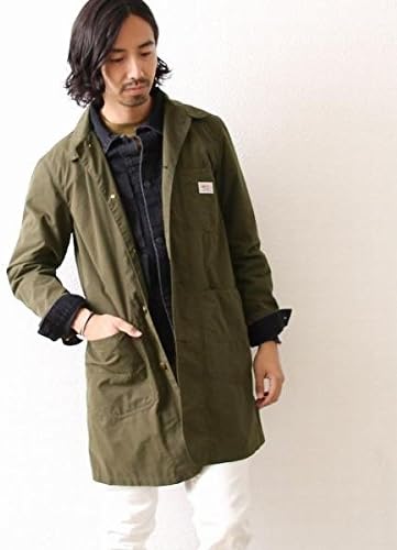 Amazon コーエン メンズ Coen Smith別注nc起毛ショップコート Olive Xl コート ジャケット 通販
