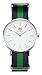 AIBI Men's Watch Analog Quartz Green Nylon Band Waterproof Watches For Mens With 40mm Case