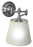 It's Exciting Lighting IEL-6000 Swing Arm Reading Light, Satin Nickel Finish, Battery Powered With 24 LED Light Pod And No Electrical Outlet Required
