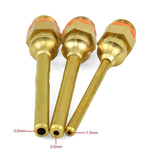 SUPVOX 4 Stück HeiÃklebepistole Klebepistole Düse Sortiment mit Schraubenschlüssel 70 MM (Golden) – Bild 4