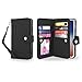 Gear Beast Flip Cover Dual Folio Case fits iPhone 8 Plus / 7 Plus Wallet Case Slim Protective PU Leather Case 7 Slot Card Holder Including ID Holder 2 Inner Pockets Stand Feature Wristlet