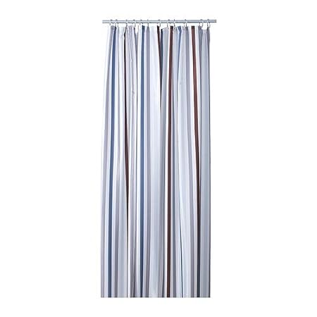 Ikea Bredgrund Shower Curtain Stripe Gray Design Amazon Co Uk