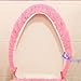 eliphs 4PCS Hello Kitty Bathroom Set Toilet Cover WC Seat Cover Bath Mat Holder Pink/Rose Red (Pink)