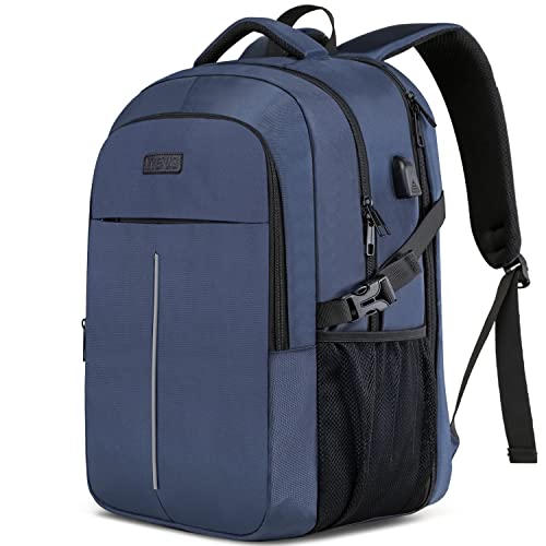 WENIG 17.3 Zoll Laptop Rucksack Herren 50L,Extra Groß Wasserdichte Arbeit Rucksack,Anti Diebstahl Business Reisen Laptoptasche mit USB Ladeanschluss Notebook Ta