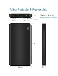 ZMI PowerPack 10K - Cargador portátil de bolsillo para iPhone y iPad Samsung (10000 mAh)
