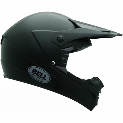 Bell SX-1 Unisex-Adult Off Road Helmet (Solid Matte Black, Large) (D.O.T.-Certified)