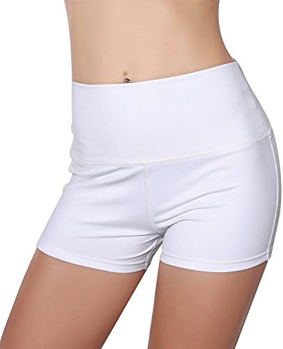 Unicorn scholar Womens Stretch High Waist Athletic Yoga Shorts