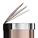 simplehuman 45 Liter / 12 Gallon Stainless Steel Semi-Round Sensor Can, Touchless Automatic Trash Can, Rose Gold Stainless Steel