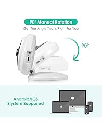 Cámara de seguridad, UOKOO Wi-Fi Seguridad inalámbrica Cámara IP inteligente Sistema de vigilancia Monitoreo remoto con movimiento Alerta por electrónico Monitoreo remoto para mascotas Bebé mayores Mascotas Niñera Monitor
