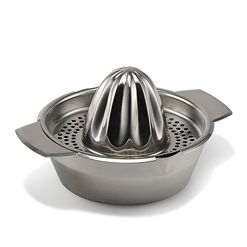 MyLifeUNIT Stainless Steel Manual Juicer Fruit Squeezer with Bowl