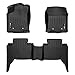 MAXLINER Custom Fit Floor Mats 2 Row Liner Set Black for 2018-2019 Toyota Tacoma Double Cab