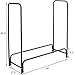 INNO STAGE 4 Foot Firewood Log Rack, Durable Log Storage Holder Fire Wood Pile Racks for Fireplace Patio Outdoor