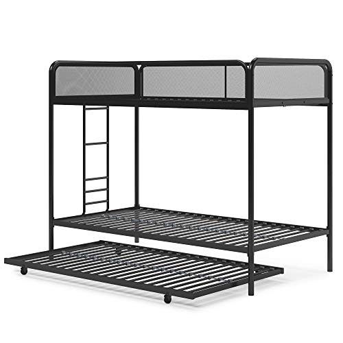 DHP Triple White Metal Bunk Bed Frame The Home Kitchen Store