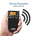 Portable Pocket AM FM Radio - Small Radio with Alarm Clock and Sleep Timer, Digital Tuning Stereo Mini Radio with 3.5mm Headphone Jack for Walking Jogging Gym Camping
