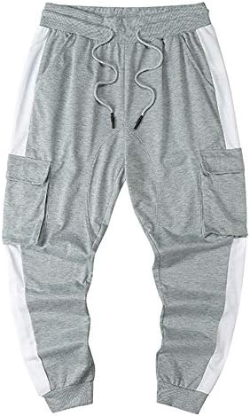 Uni Clau Mens Sports Jogger Cargo Pants - Side Tape Drawstring Waist Sweatpants Flap Pocket Trousers for Men 2 Uni Clau Mens Sports Jogger Cargo Pants - Side Tape Drawstring Waist Sweatpants Flap Pocket Trousers for Men