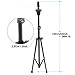 ZJchao Adjustable Cosmetology Mannequin Head Holder Tripod Stand for Beauty Hair Salon Hairdressing Training with Carry Bag Black