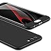 P10 Plus Case, GKK Fashion Armor Double Dip Ultra Slim Knight Series [Hybrid Hard PC] 360 Full Protection Matte Case For Huawei P10 Plus (Black)
