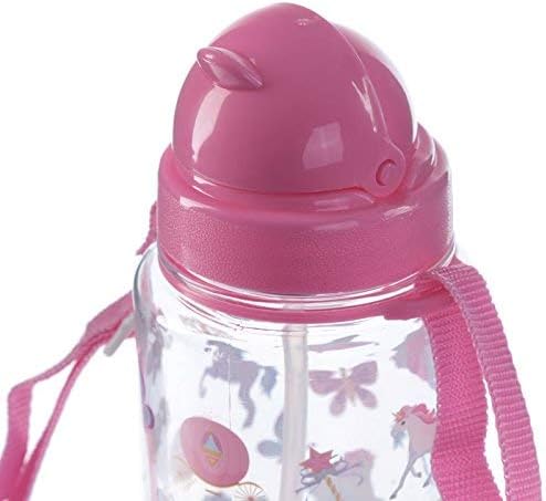 Puckator Enchanted Rainbows Unicorn, Kids Drinks Bottle with Straw - Image 4