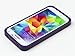 ULAK Galaxy S5 Case, S5 Case, 2in1 Hybrid Dual Layer Slim Protective Case Cover for Samsung Galaxy S5/Galaxy SV/Galaxy S V/Galaxy i9600 2014 (Plastic Hard Shell and Flexible TPU) Purple