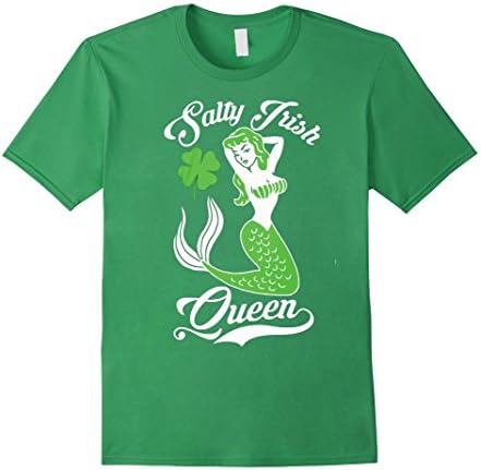 Men's St. Patricks Day Mermaid Irish t shirt Medium Grass