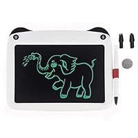 mom&myaboys LCD Writing Tablet for Birthday Gift,Kids Toy 9 Inch LCD Writing Tablet Electronic Writings Pads Drawing Board Gifts for Kids Office Blackboard - Erase Button Lock Included(White)