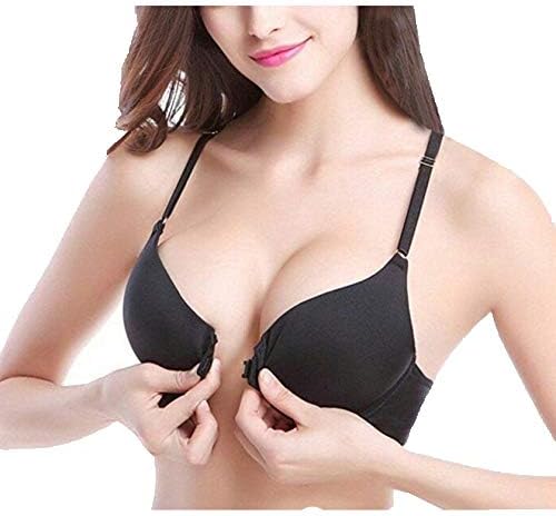 Classic Curves Women's Push-up Bra Underwired Padded Bra Everyday Use Front Open Bra