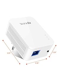 Tenda AV200 Mini adaptador de línea de alimentación Kit de iniciación, hasta 200 Mbps (P200), Blanco