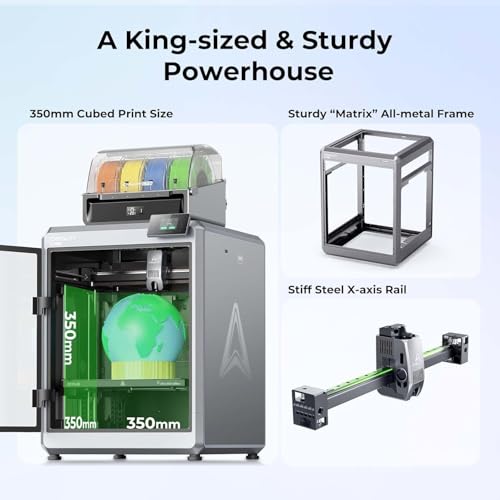 Creality K2 Plus Combo 3D Drucker, 3D Printer neues CFS für Mehrfarbendruck, 600 mm/s Hochgeschwindigkeitsdruck, Dual AI-Kamera, vollautomatisches Nivellieren, Bauvolumen 350×350×350 mm thumbnail 2