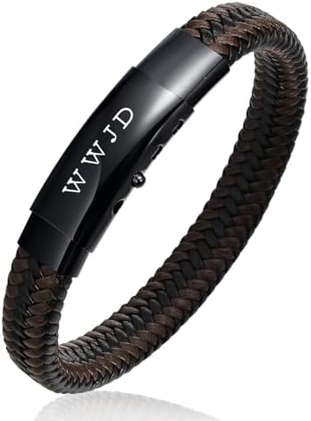 Amazon.com: Dsnyu Men Bracelet Leather, Green Friendship Bracelet