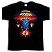 Boston Rock Band Classic Spaceship Distressed Black T-Shirt, Small