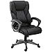 YAMASORO Leather Office Chair High Back Computer Gaming Desk Chair Executive Ergonomic Lumbar Support Black