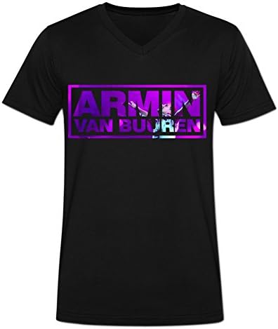 Blackwhitem Mens Armin Van Buuren T Shirts Cotton V Neck M Black