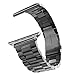 Ayeger Compatible with Apple Watch Band 44mm 42mm Stainless Steel Series SE/6/5/4/3/2/1 Men,Women Compatible iWatch Metal Link Bracelet(Space Grey 44mm 42mm)