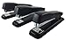 Clipco Stapler with 2000 Staples Each Metal Full Desk Size Black (3-Pack)