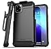 Encased iPhone 11 Pro Max Belt Clip Holster Case (2019 Scorpio Armor) Heavy Duty Rugged Protective Cover with Holder (Black)