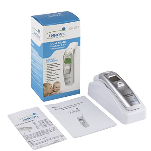 Innovo Medical Forehead and Ear Thermometer - Digital Temperature and Fever Health Alert for Children and Adults - CE and FDA Cleared (2018 Software Upgrade) - Thumbnail 6