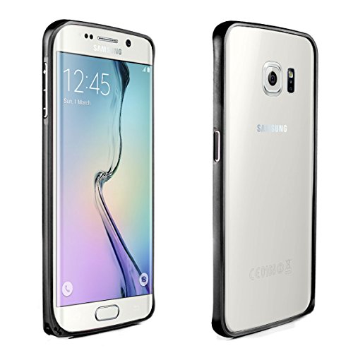 Alienwork Case for Samsung Galaxy S6 edge Ultra-thin Bumper Cover Aluminium black SGS6E03-01
