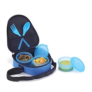 Aakruti Easy Soft Food Carrier with 3 containers