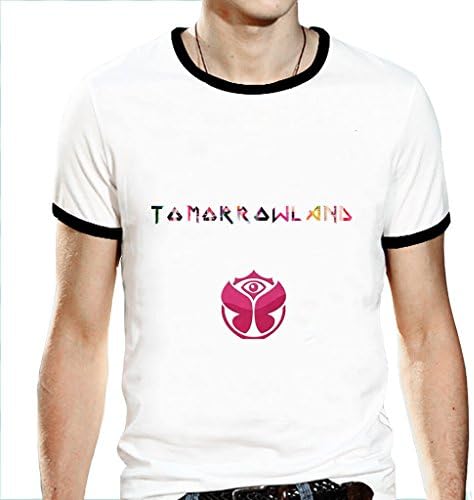 My big boss Men's Tee T Shirts Tomorrowland Ringer Tshirt White Size Small