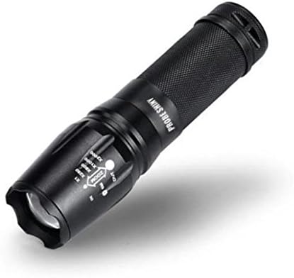 flashlight Set, 5000lm Shadowhawk X800 Tactical Flashlight LED Zoom Military Torch G700