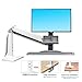 NB North Bayou Sit Stand Desk Converter Height Adjustable Standing Desk Workstation for 22''-35'' Monitor Mount Arm with Keyboard Tray FC35 (White-for 22''-35'' Monitor Within 6.6~19.8 lbs)
