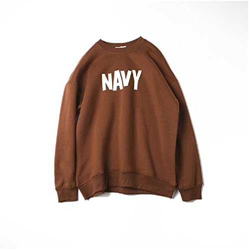 YOYO Basic Women's Casual Long Sleeve Oversized Crew Neck Fleece Cozy Cotton Sweatshirts