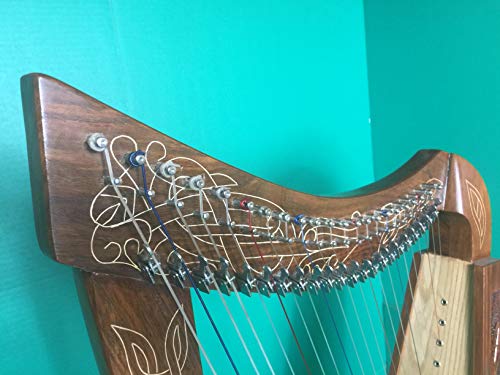 Celtic Harp 22 Strings with Brass Levers with Free Padded Bag and Strings