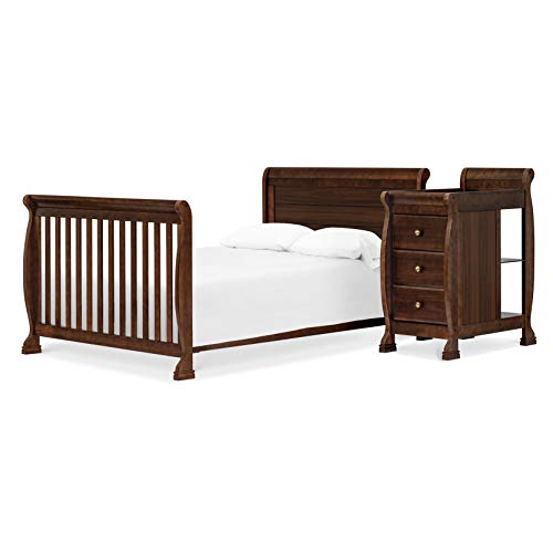 DaVinci Kalani 4in1 Convertible Crib and Changer Combo in Espresso