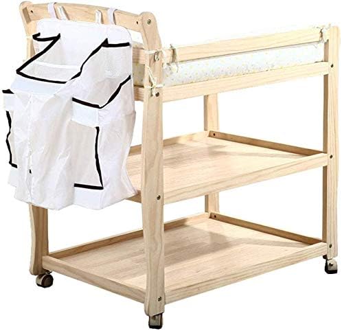 lqgpsx Mesa para Cambiar pañales Estación de Madera con Tablero a