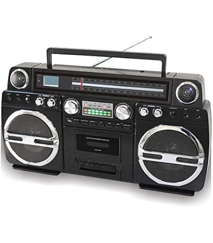 Amazon.com: TechPlay Monster B 1980S-Style Boom Box CD Player