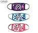 NF Orang 3 Pack Shark Mouth Face Mask Cotton (Purple, Sky Blue, Pink )
