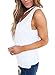 Bdcoco Women's Sleeveless Summer Blouse T Front Strappy Scoop Neck Casual Tank Tops