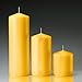 Yellow Citronella Scented Pillar Candles Set of 3, 3x3 3x6 3x9 Made in USA